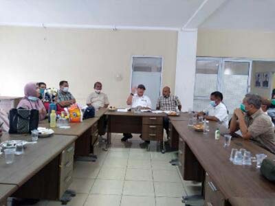 Rapat Evaluasi HPN 2021 Tingkat Provinsi Riau, Peserta ke Rupat Wajib Rapid Test